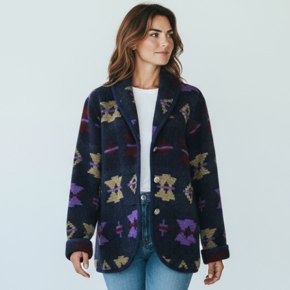 THE WOOLRICH WOMAN - SIZE‎ MEDIUM - VINTAGE - MADE IN USA - 100% WOOL